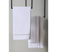 M&S X Kelly Hoppen Beretta Stitch Towel Taupe Mix