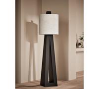 M&S X Kelly Hoppen Black Wooden Floor Lamp Black