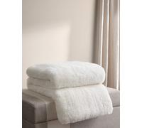 M&S X Kelly Hoppen Faux Fur Throw - Cream, Cream