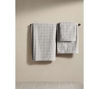 M&S X Kelly Hoppen Geometric Towel - HAND - Grey, Grey,Taupe,White,Black