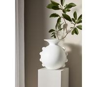M&S X Kelly Hoppen Large Scallop Edge Vase White