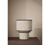 M&S X Kelly Hoppen Layer Drum Table Lamp with Contrast Trim Natural