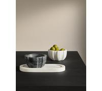 M&S X Kelly Hoppen Marble Textured Pinch Pots & Tray Multi