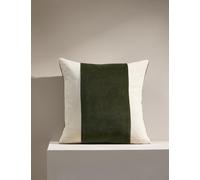 M&S X Kelly Hoppen Pure Cotton Band Cushion - Green Mix, Green Mix