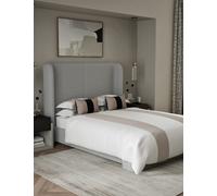 M&S X Kelly Hoppen Sateen Panel Bedding Set Taupe Mix