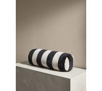M&S X Kelly Hoppen Stripe Round Bolster Cushion - Taupe, Taupe