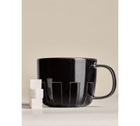 M&S X Kelly Hoppen Textured Cappuccino Mug - Black, Taupe,White,Black