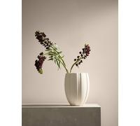 M&S X Kelly Hoppen Wide Stripe Ceramic Vase Neutral