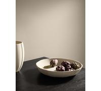 M&S X Kelly Hoppen Wide Stripe Decorative Ceramic Centrepiece White