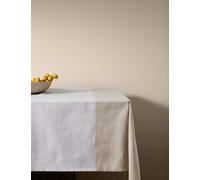M&S X Kelly Hoppen Woven Banded Table Cloth - White, White,Black