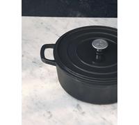M&S X Tom Kerridge Cast Iron Shallow Black Casserole Dish Black