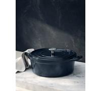 M&S X Tom Kerridge Cast Iron Shallow Blue Casserole Dish Blue
