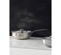 M&S X Tom Kerridge Stainless Steel 24cm Chef Sauté Pan Silver