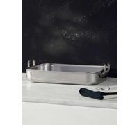 M&S X Tom Kerridge Stainless Steel Roasting Tray Silver