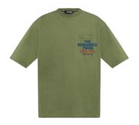 (M, Sage Green) DSquared2 Unisex Adult Logo Cotton Chest Pocket T-Shirt