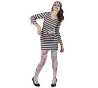 (M) Scary zombie prisoner costume for women