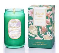 M&SENSE 300g Soy Scented Candles Sandalwood Jasmin - 60 Hours Long Burning, Non-Toxic Glass Jar Purple Candle, Aromatherapy for Relaxing, Luxury Birthday/Mother's Day Gifts for Women