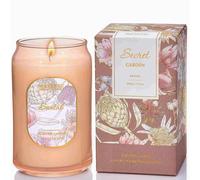 M&SENSE 300g Soy Scented Candles Santal - 60 Hours Long Burning, Non-Toxic Glass Jar Purple Candle, Aromatherapy for Relaxing, Luxury Birthday/Mother's Day Gifts for Women