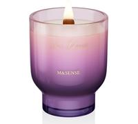 M&SENSE 470g Large Scented Candle Lilac Blossom with Crackling Wood Wick - 95 Hours Long Burning Soy Wax Candles, Luxury Gifts for Women, Non-Toxic Aromatherapy Candle in Tapered Glass Jar