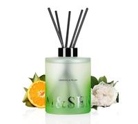 M&SENSE Bamboo Peony Large Reed Diffuser, 500ml Scented Diffuser with Sticks, Home Fragrance Gift for Bedroom, Bathroom, Office Decor, Non Toxic Long Lasting Scent for Man & Women