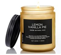 M&SENSE Lemon Vanilla Scented Candles for Home, 7.05oz Natural Soy Wax