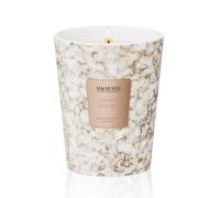 M&SENSE Lemon Vanilla Soy Scented Candle Gifts for Women Men 400g Large Marble Candle 80 Hours Non Toxic Candles for Home Fragrance