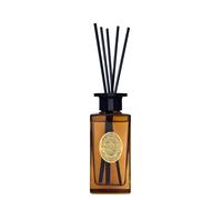 M&SENSE Luxury Reed Diffuser 180ml, Tobacco Teakwood Scented with Natural Essential Oils, Long Lasting with 7 Sticks, Non-Toxic Home Fragrance for Bedroom, Bathroom Decor, Elegant Glass Bottle