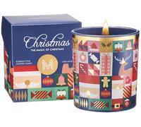 M&SENSE Magic Christmas Scented Candles Gifts for Celebration Holiday 9.9oz 55 Hours Vanilla & Apple Soy Wax Candle for Home Non Toxic Candle for Bathroom Christmas