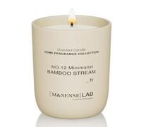 M&SENSE Natural Soy Candle Non Toxic Bamboo Stream Scented Candles for Home Small Jar Candles 150g 30 Hours Burn Time Minimalist Aromatherapy Candle Gift for Relaxation, Stress Relief,Mediation