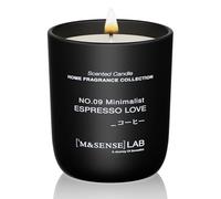 M&SENSE Natural Soy Candle Non Toxic Espresso Love Scented Candles for Home Small Jar Candles 150g 30 Hours Burn Time Minimalist Aromatherapy Candle Gift for Relaxation, Stress Relief,Mediation