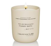 M&SENSE Natural Soy Candle Non Toxic Foamy Bath Scented Candles for Home Small Jar Candles 150g 30 Hours Burn Time Minimalist Aromatherapy Candle Gift for Relaxation, Stress Relief,Mediation