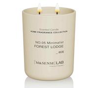M&SENSE Natural Soy Candle Non Toxic Linen Breeze Scented Candles for Home Large Jar Candles 470g 110 Hours Burn Time Minimalist Aromatherapy Candle Gift for Relaxation, Stress Relief,Mediation