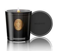 M&SENSE Natural Soy Wax, Oud Wood Scented Aromatherapy Candle Gift for Women and Men - 9.2 oz | 50 Hours Burn Time, Black |Luxury Home Scented and Home Décor