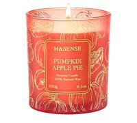 M&SENSE Pumpkin Apple Pie Candle, 230g Natural Soy Wax