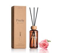 M&SENSE Rose Amber 180ml Reed Diffusers Set, Gifts for Women Men, Organic Essential Oil Diffuser with Stick, Non Toxic Fragrance Diffuser for Office Bedroom Home Decor