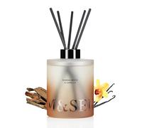 M&SENSE Sandalwood Vanilla Large Reed Diffuser, 500ml Scented Diffuser with Sticks, Home Fragrance Gift for Bedroom, Bathroom, Office Decor, Non Toxic Long Lasting Scent for Man & Women