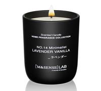 M&SENSE Scented Candles 150g Lavender Vanilla Natural Soy Wax Candle Long Burning Minimalist Aromatherapy Candles, Perfect Christmas Gifts for Women and Men.