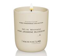 M&SENSE Scented Candles 150g Pink Jasmine Blossom Natural Soy Wax Candle Long Burning Minimalist Aromatherapy Candles, Perfect Christmas Gifts for Women and Men.