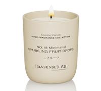 M&SENSE Scented Candles 150g Sparkling Fruit Drops Natural Soy Wax Candle Long Burning Minimalist Aromatherapy Candles, Perfect Christmas Gifts for Women and Men.