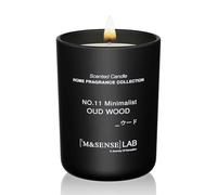 M&SENSE Scented Candles 250g Oud Wood Natural Soy Wax Candles Long Burning Minimalist Aromatherapy Candles, Perfect Christmas Gifts for Women and Men.