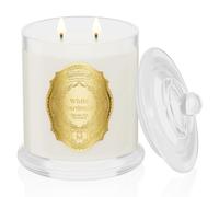 M&SENSE Scented Candles 360g White Gardenia Natural Soy Wax Candle 75 Hours Long Burning Time, Perfect Christmas Gifts for Women and Men.