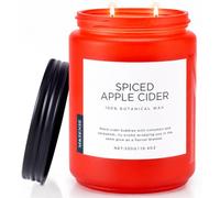 M&SENSE Spiced Apple Cider Autumn Scented Candles, 550g Soy Wax 110H | Fall Home Fragrance, Long-Lasting, 2 Cotton Wicks, Slow Burn, Natural, Non-Toxic, Gift for Women, Aromatherapy