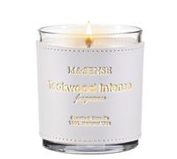 M&SENSE Teakwood Intense Luxury Scented Candles Gifts for Men 280g 42H Special Design Leather Soy Wax Candles for Women Non Toxic Aromatherapy Candle for Office Relaxation Woody Home Fragrance Candle