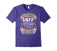 (M) September 1977 - 40th Birthday Gifts Funny Tshirt-Father's Day