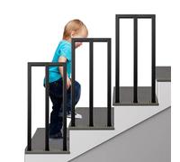 M-Shaped Outdoor Stair il - Non-Slip Wrought Iron Railing for Villas Balconies & Stairwells - Safety Support Bar Kit (65CM) - Fall Protection