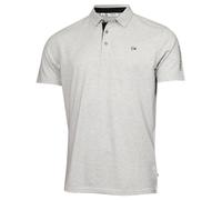 (M, Silver) Calvin Klein Mens Uni Golf Moisture Wicking Breathable Polo Shirt