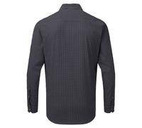 (M, Silver/White) Premier Mens Maxton Check Long Sleeve Shirt