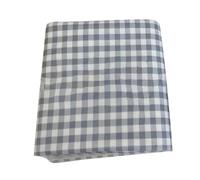 (M-Sky Blue) Multi-purpose, dust-proof and stain-resistant checkered tablecloth for home, cafes, restaurants, QingHai