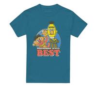 (M, Slate) Sesame Street Unisex Adult Friendship Level: Best Bert & Ernie T-Shirt