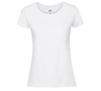 Fruit of the Loom Womens/Ladies Ringspun Premium T-Shirt (Snow) - White - Size Medium
